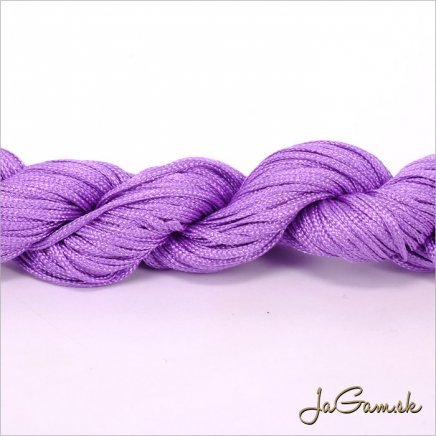 Nylonová šnúrka 2mm fialová - 12m (1033_10)